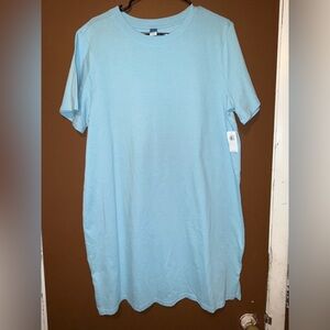 Old Navy Light Blue Short Sleeve Dress